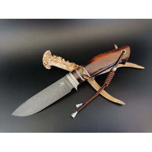 МЕДІУМ ексклюзивний ніж ручної роботи майстра студії СЕРГІЯ ДРОЗДА, купити замовити в Україні (Порошкова сталь S390 (66hrc)). Photo 2